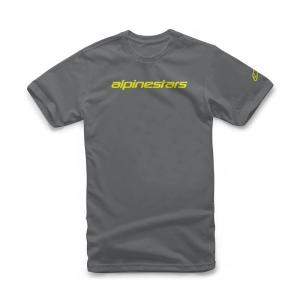camiseta-alpinestars-linear-wordmark-color-carbon-amarillo-fluor