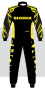 OMP KS ART (SHONX) комбинезон для картинга, черный/желтый/белый, р-р 48