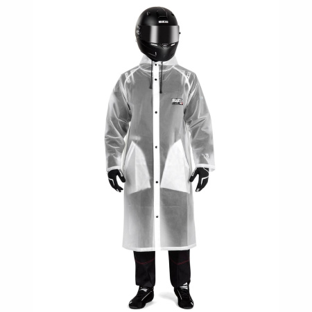 Sparco RAINCOAT EVO дождевой плащ, прозрачный, р-р 130 см.
