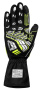 Sparco K-ARROW+ перчатки для картинга, черный/желтый неоновый, р-р 4