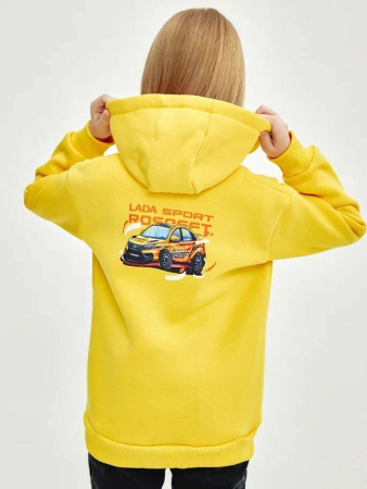 LADA Sport VESTA SPORT кофта детская на замке, желтый, р-р 128 см