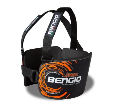 Bengio Bumper Standard защита ребер для картинга, черный/оранжевый, р-р XL