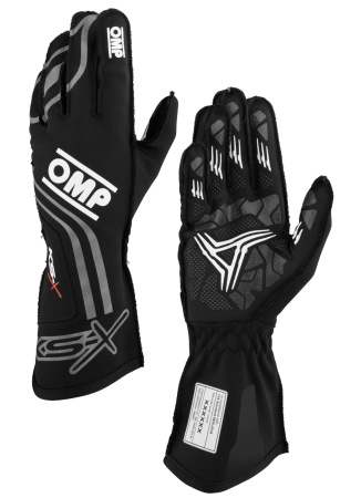 OMP KS-X перчатки для картинга, черный, р-р 4