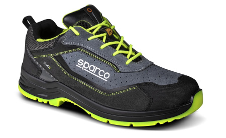 Sparco INDY S1P ESD ботинки механика, темно-серый/зеленый неоновый, р-р 46(EUR)/12.5(US)/11.5(UK)