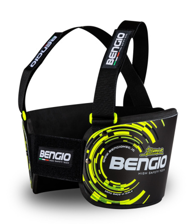 Bengio Bumper Standard защита ребер для картинга, серый/желтый, р-р M