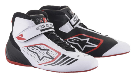 Alpinestars TECH-1 KX ботинки для картинга, черный/белый/красный, р-р 38(EUR)/6(US)/5(UK)