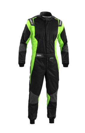 Sparco FUTURA комбинезон для автоспорта, черный/зеленый неоновый, р-р 50