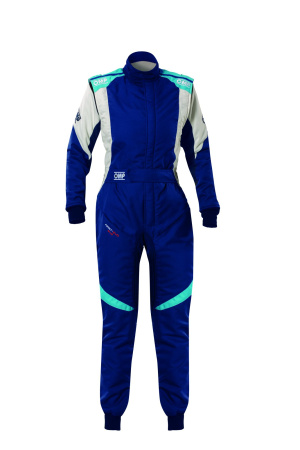 OMP FIRST EVO ELLE комбинезон для автоспорта, темно-синий/голубой, р-р 40