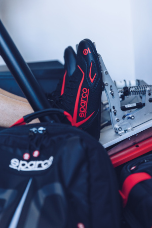 Sparco HYPERDRIVE ботинки для симрейсинга, черный/зеленый неоновый, 42(EUR)/9(US)/8(UK)