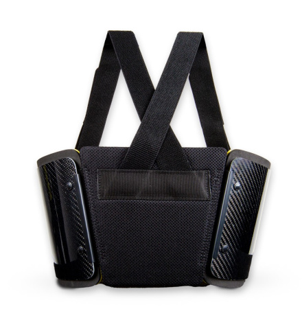 Bengio Bumper Carbon защита ребер для картинга, черный, р-р XL