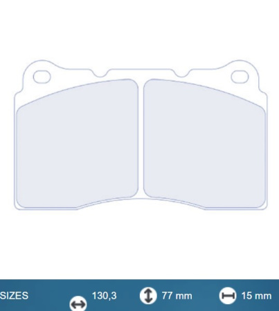 CL BRAKES 4066T15 RC8 колодки тормозные