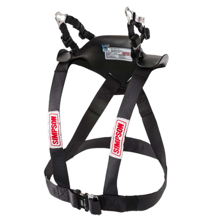 Simpson HYBRID SPORT защита головы и шеи (под быстросъемные клипсы M61), черный, р-р L