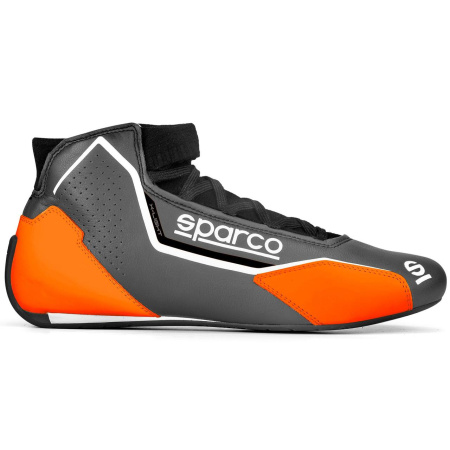 Sparco X-LIGHT ботинки для автоспорта, серый/оранжевый неоновый, р-р 43(EUR)/10(US)/9(UK)