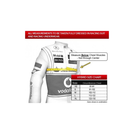 Simpson HYBRID SPORT защита головы и шеи (под быстросъемные клипсы M61), черный, р-р L