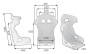 OMP HRC-R FIBERGLASS AIR XL кресло для автоспорта, черный