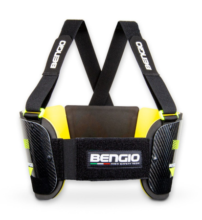 Bengio Bumper Carbon защита ребер для картинга, черный, р-р XL