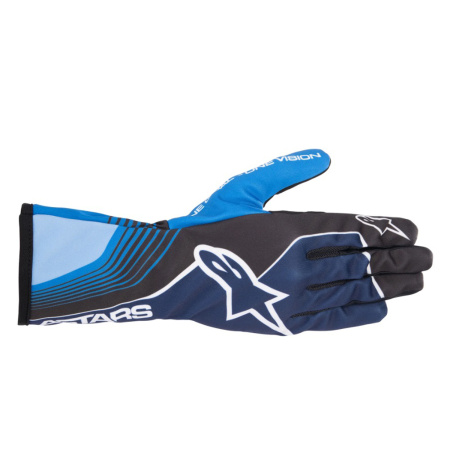 Alpinestars TECH-1 K RACE v2 FUTURE перчатки для картинга, синий/голубой, р-р XXL