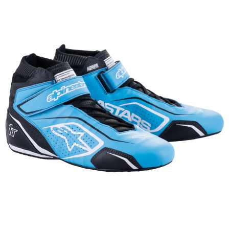 Alpinestars TECH-1 T v3 ботинки для автоспорта, голубой/черный/белый, р-р 40.5(EUR)/8(US)/7(UK)