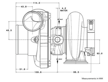 Garrett GTX2860R GEN II турбокомпрессор 